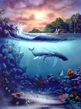 動物 Painting - 海底の運命